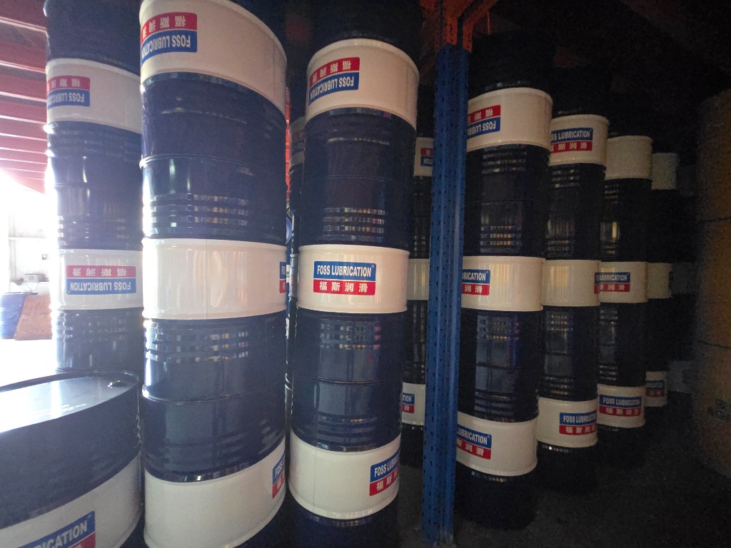 FOSS LUBRICATION 4-tier high warehouse ready stock stacks in Quanzhou warehouse