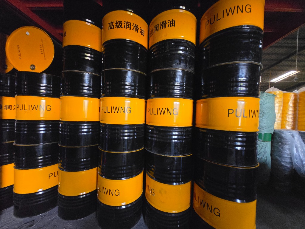 OEM custom black and yellow steel drums with PULIWNG brand stenciling